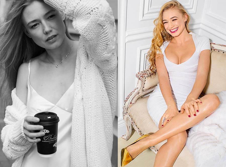 Оксана Акиньшина до и после