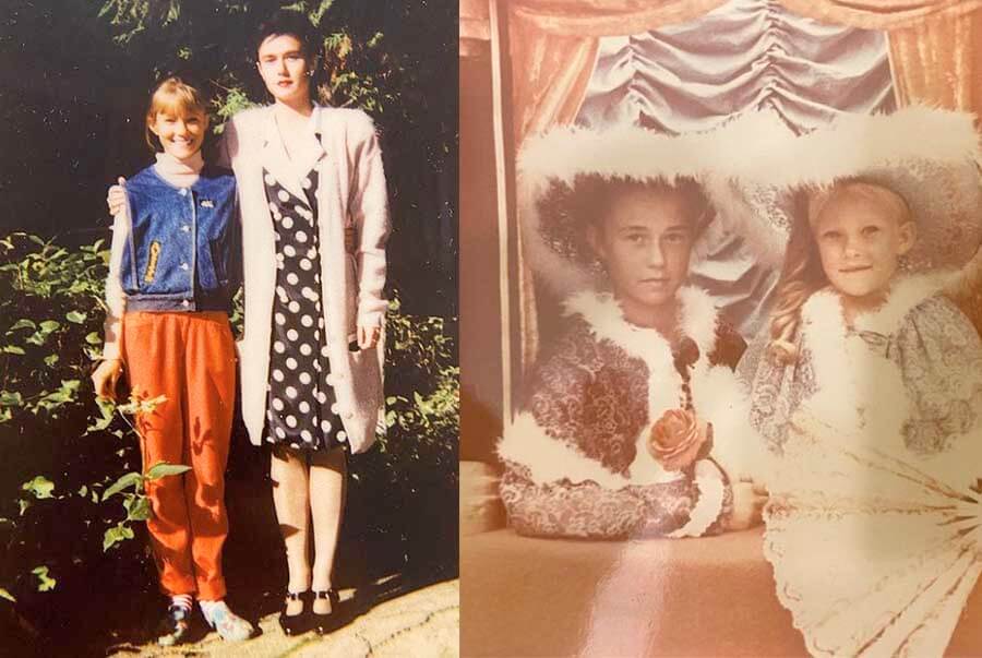 Анастасия Панина с&nbsp;сестрой в&nbsp;детстве