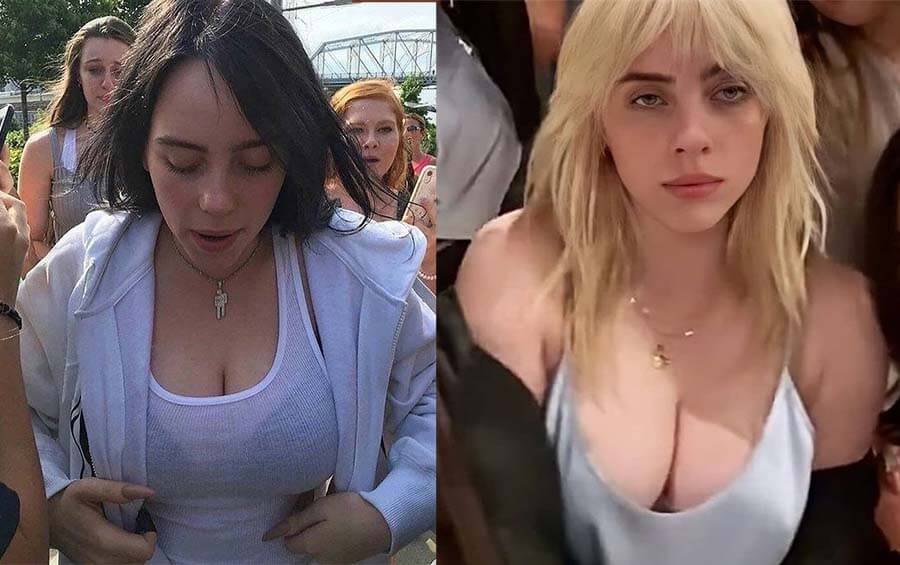 Билли Айлиш грудь