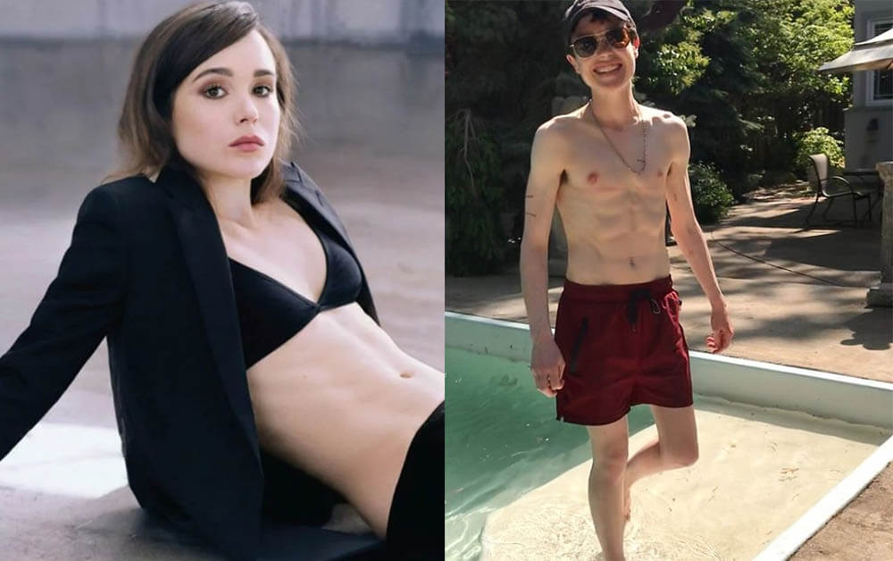 Эллен Пейдж (Эллиот Пейдж) грудь