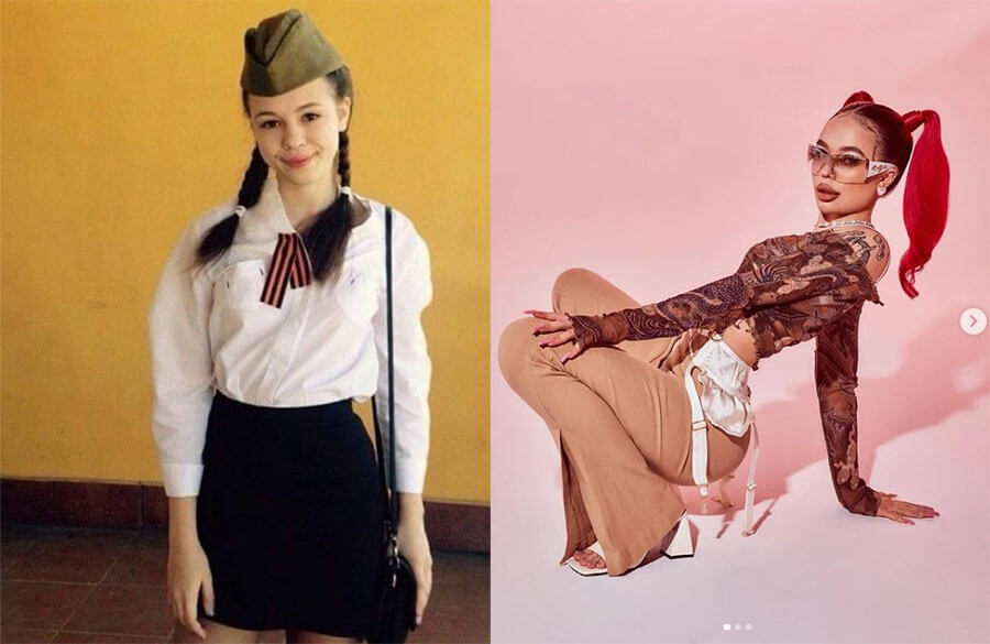 Инстасамка до и после