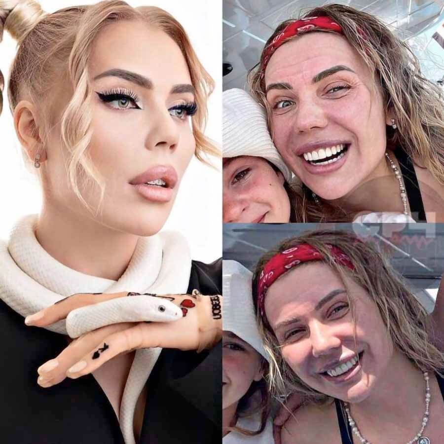 Карина Кросс без макияжа