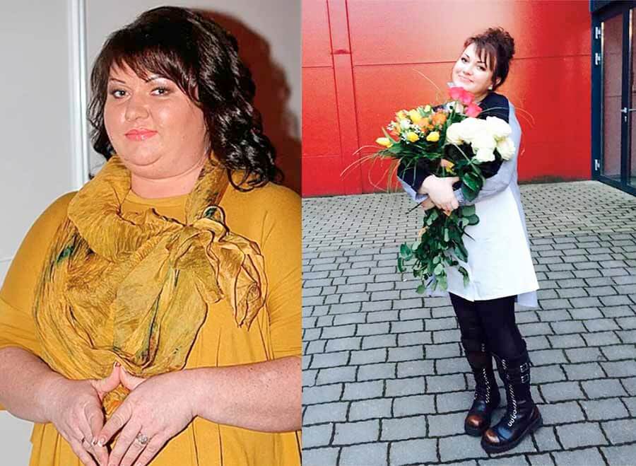 Похудевшая Ольга Картункова