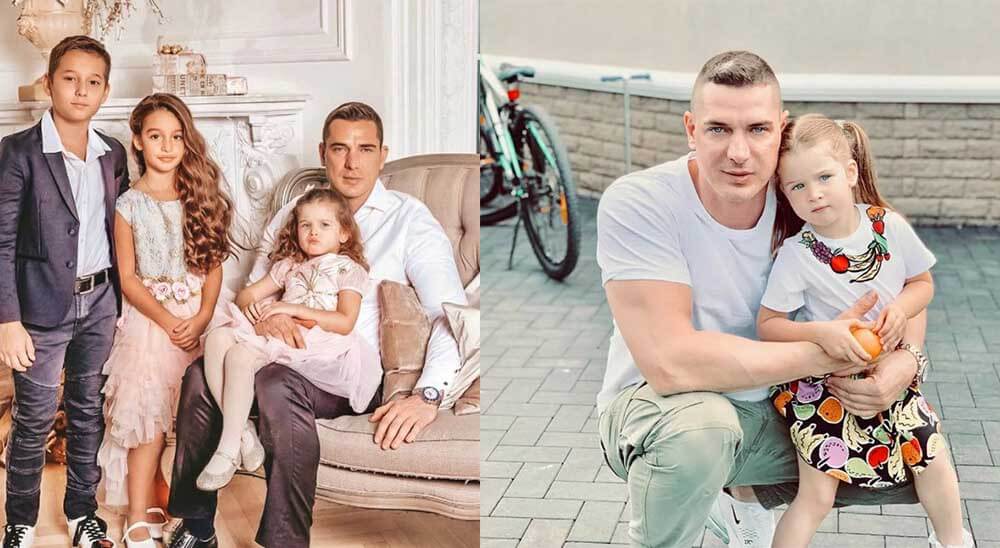 Курбан Омаров с детьми