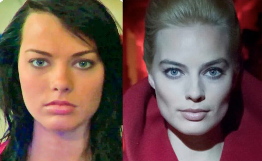 Марго Робби удалила комки Биша