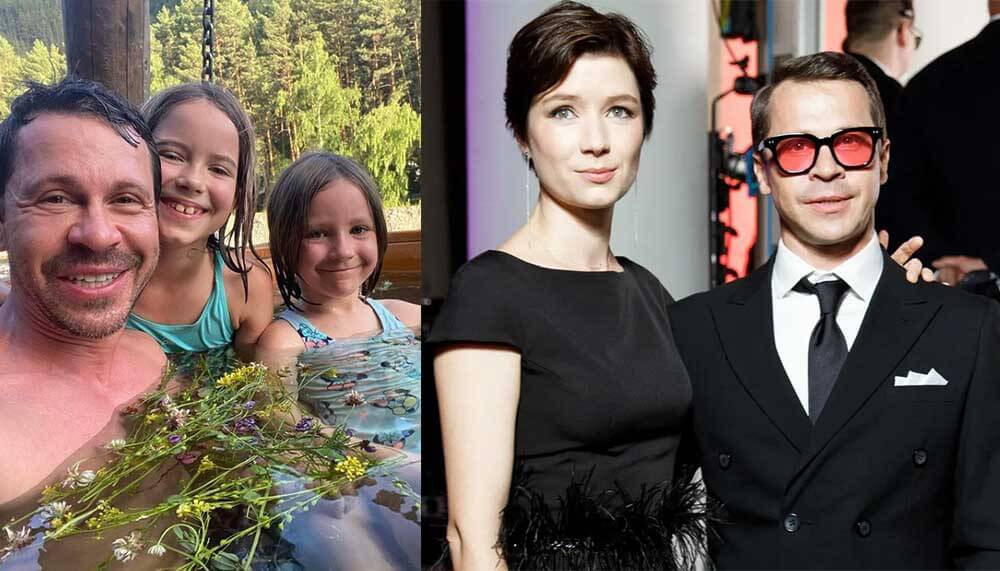 Павел Деревянко с семьей