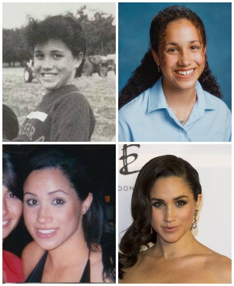 Внешность Меган Маркл с годами менялась не кардинально, но все же заметно