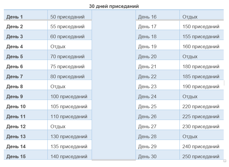 Программа 30 дней