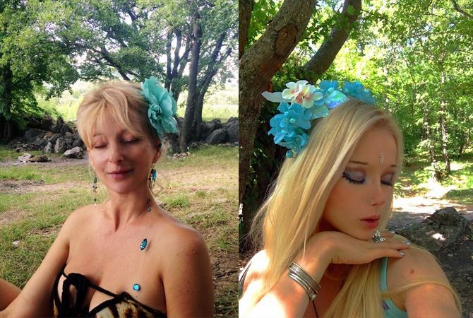 Аккуратный носик Аматуе в сравнении с маминым