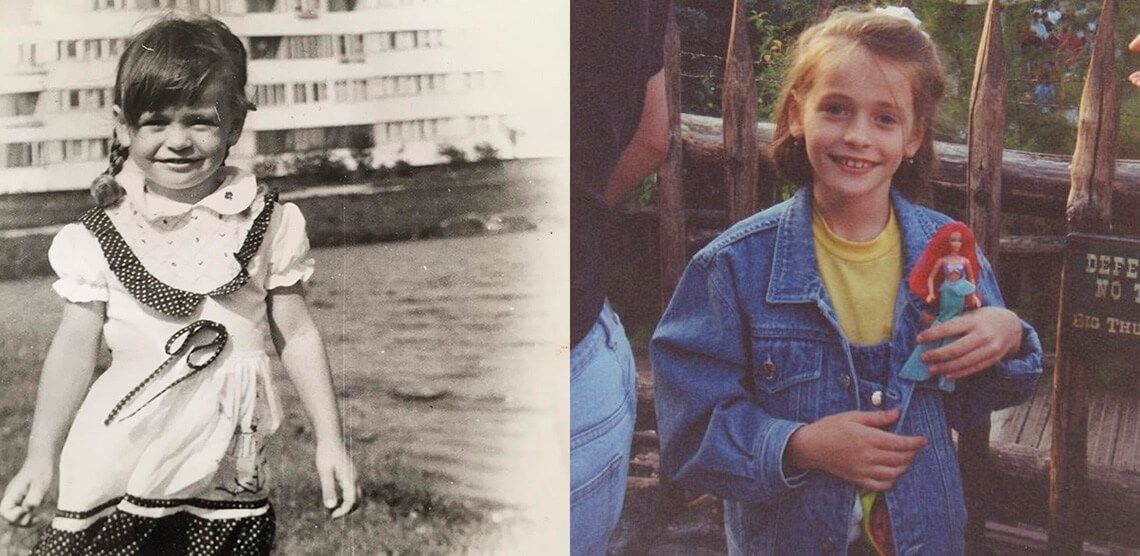 Анна Хилькевич в детстве