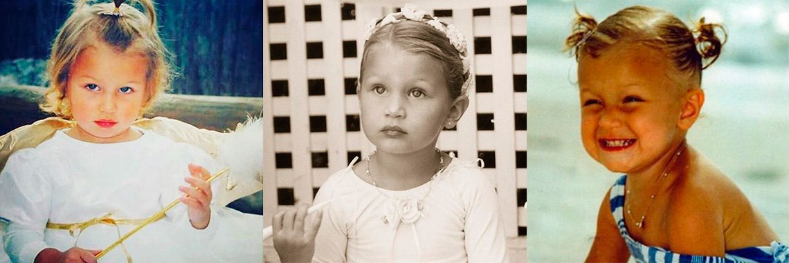 Белла Хадид в детстве