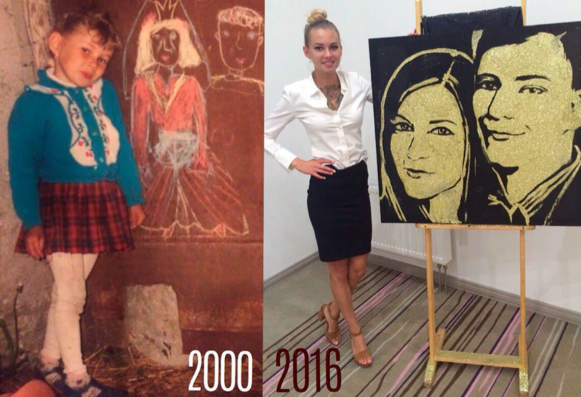 Елена Хромина до&nbsp;и&nbsp;после