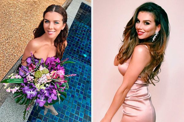 Анна Седокова с букетом