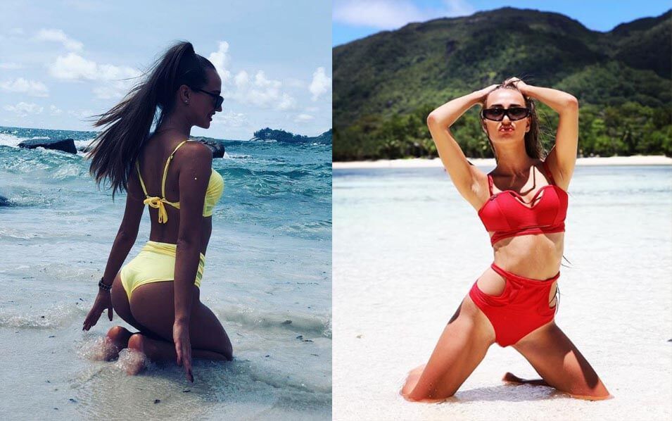 Анастасия Ендальцева в купальнике