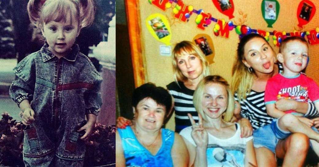 Анна Дзюба в детстве