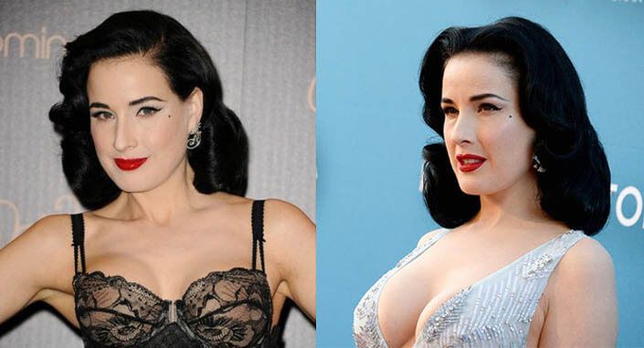 Дита фон тиз грудь