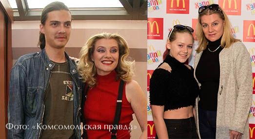 Галина Данилова с детьми