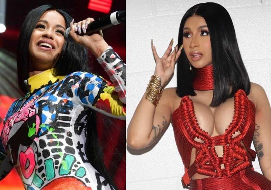 Карди Би грудь