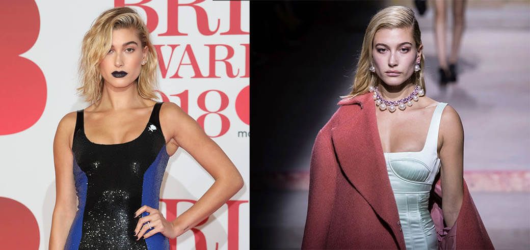 Хейли Болдуин на подиуме