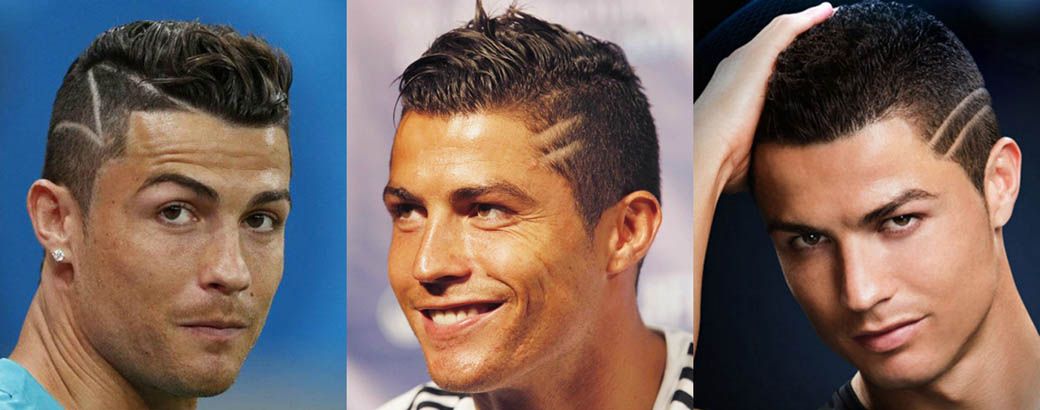 Криштиану Роналду выбритые виски