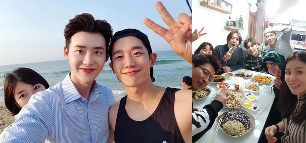 Ли Чон Сок с друзьями