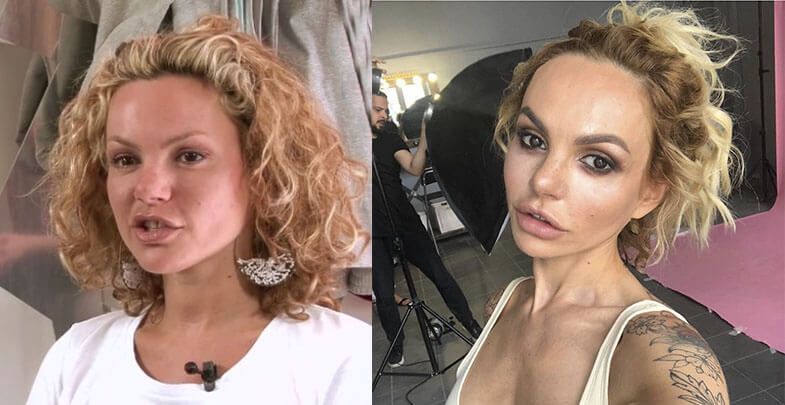 Маша Цигаль подбородок