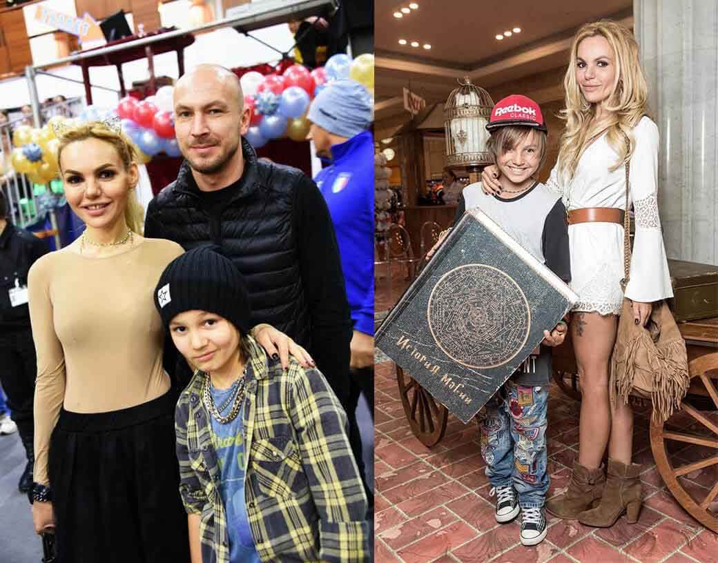 Маша Цигаль с сыном