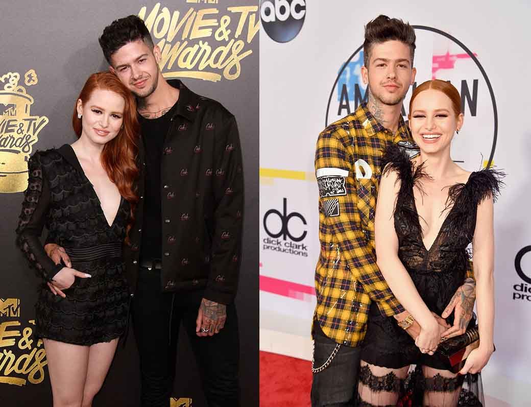 Мэдэлин Петш с парнем