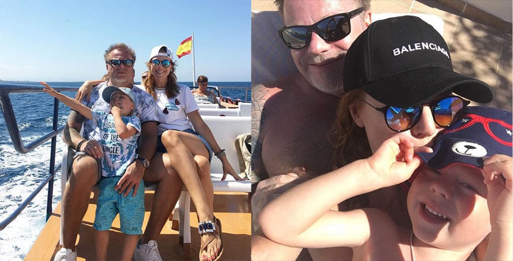 Наталья Подольская с семьей