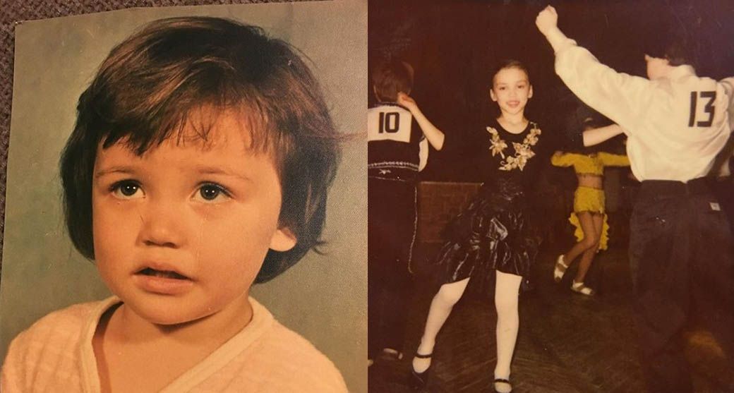 Ольга Серябкина в детстве