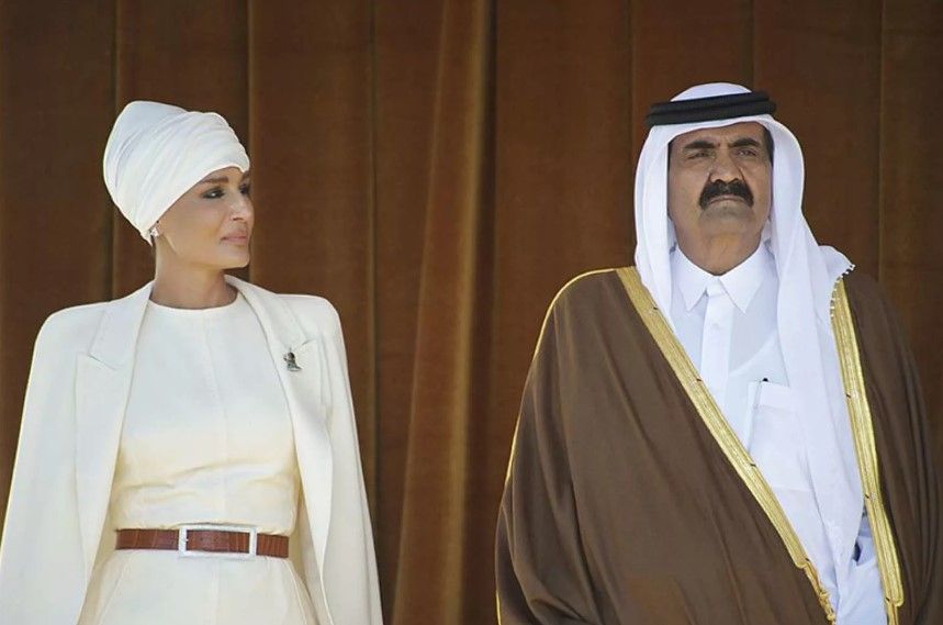 Шейха Моза с мужем