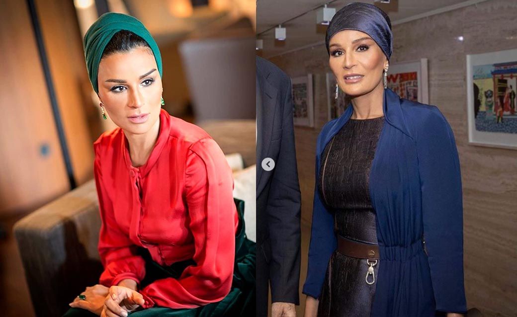 Шейха Моза скулы