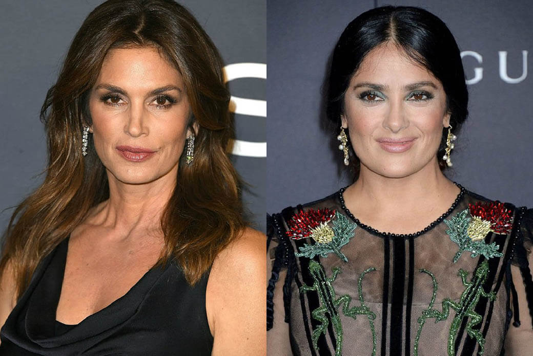 Синди Кроуфорд и&nbsp;Сальма Хайек