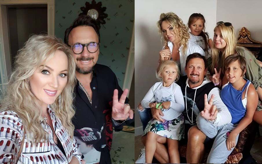 Стас Михайлов с семьей