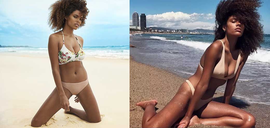 Тина Кунаки в купальнике